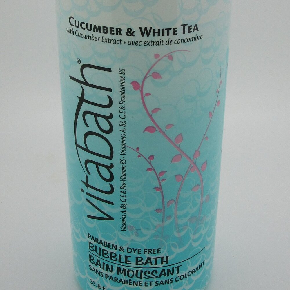 CUCUMBER & WHITE TEA Vitabath Bubble Bath 33.8 fl oz
